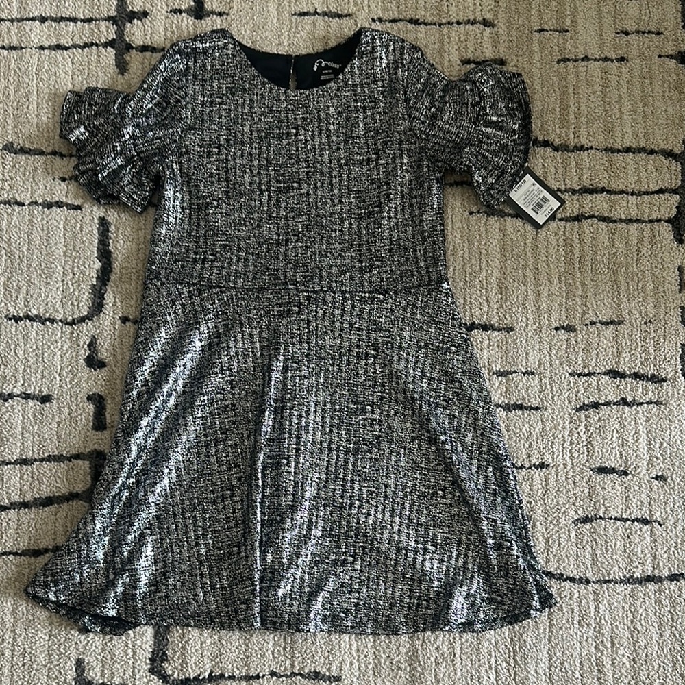 NWT ADORABLE SHINY GIRL’S DRESS SIZE 10/12 L